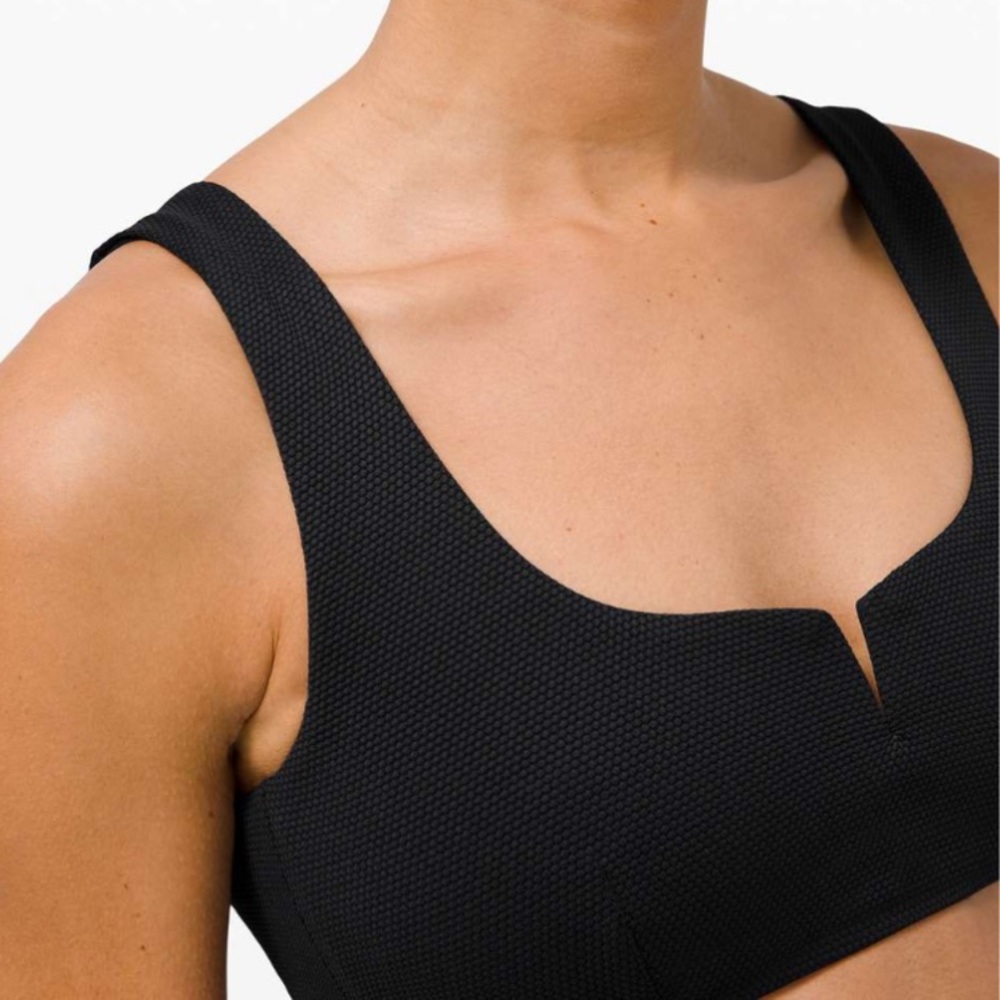 Lululemon Honeycomb Dip Square Swim Top *A/B Cups size L